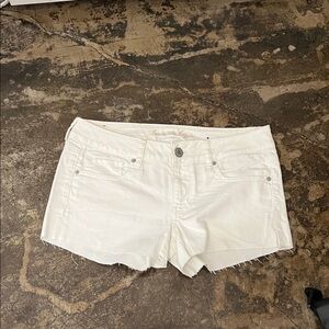 American Eagle Outfitters White Denim Cutoff Shorts